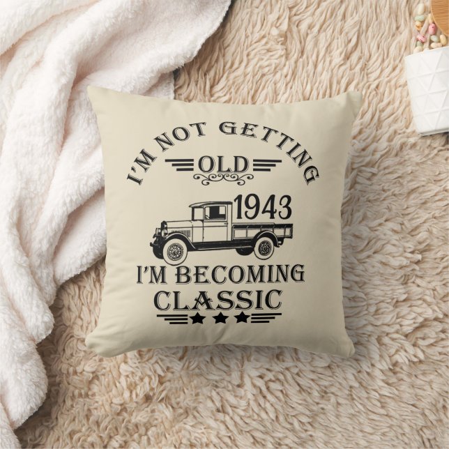 Personalised ninety vintage 90th birthday party cushion (Blanket)