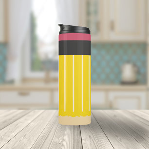 Personalised No 2 Pencil Teacher's Fun Thermal Tumbler