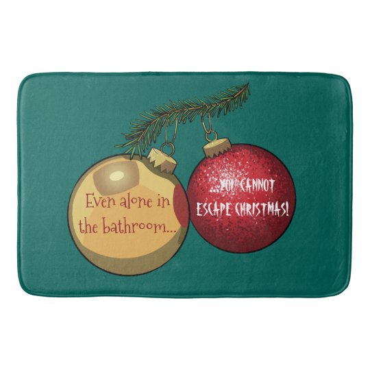 Download Personalised No Escape Christmas Baubles Cartoon Bath Mat Zazzle Co Uk 3D SVG Files Ideas | SVG, Paper Crafts, SVG File