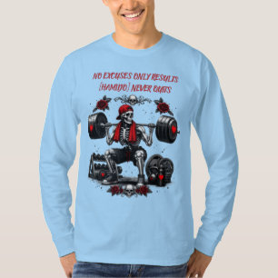 Personalised No Excuses Only Results  T-Shirt