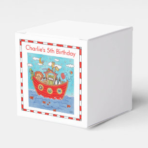 Personalised Noah's Ark Birthday Favour Box