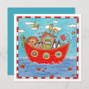 Personalised Noah's Ark Birthday Invitation