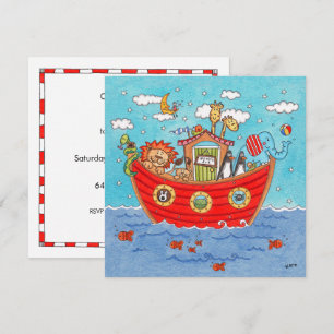 Personalised Noah's Ark Birthday Invitation