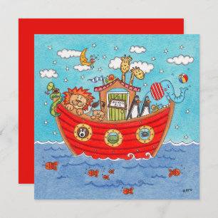Personalised Noah's Ark Birthday Invitation