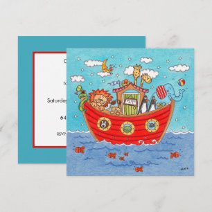 Personalised Noah's Ark Birthday Invitation