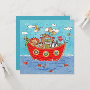Personalised Noah's Ark Birthday Invitation