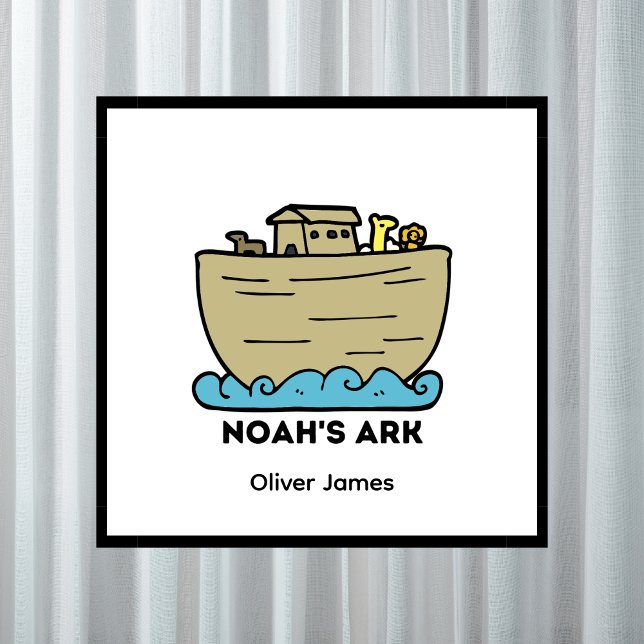 Personalised Noah's Ark Boy's Name  Poster (Creator Uploaded)