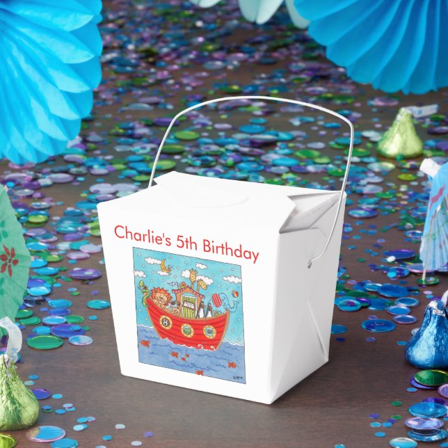 Personalised Noah's Ark  Favour Box (Party)