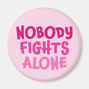 Personalised Nobody Fights Alone Magnet