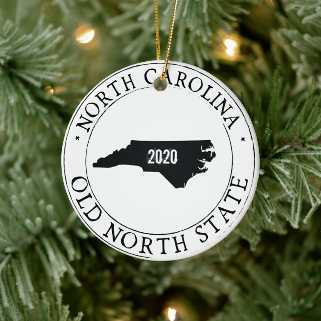 Personalised North Carolina Ornament (Tree)