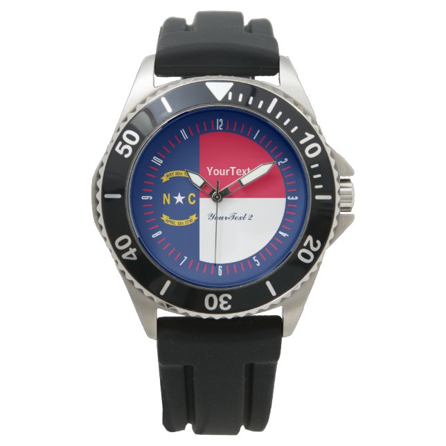 Personalised North Carolina State Watch Design (Front)