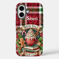Personalised North Pole Book Club Christmas Plaid 