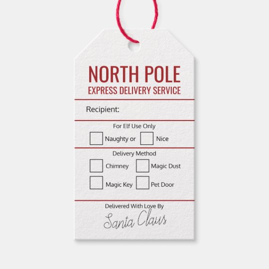 Personalised North Pole Express Delivery Christmas Gift s Zazzle Co Uk