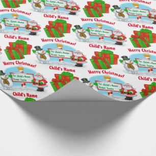Personalised North Pole Santa! Wrapping Paper