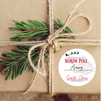 Personalised North Pole Stickers