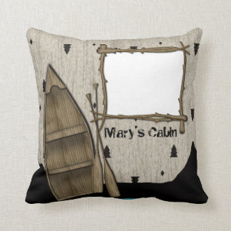 Personalised North Woods Cabin Pillow