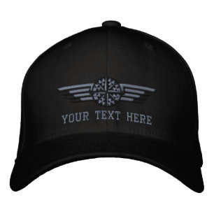 Personalised Northern Star Compass Pilot Wings Embroidered Hat