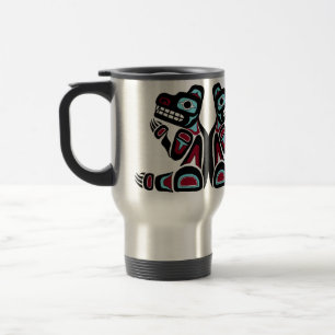 Personalised Northwest Coast Bear Travel Mug