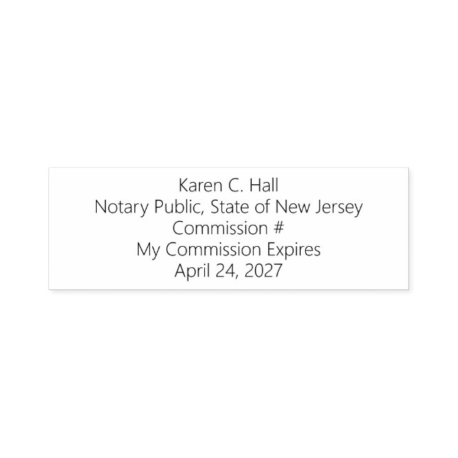 Personalised Notary Public Commission Expiration S Self-inking Stamp (Design)