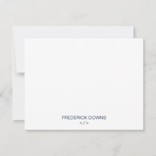 Personalised Note Cards for Developers Programmer
