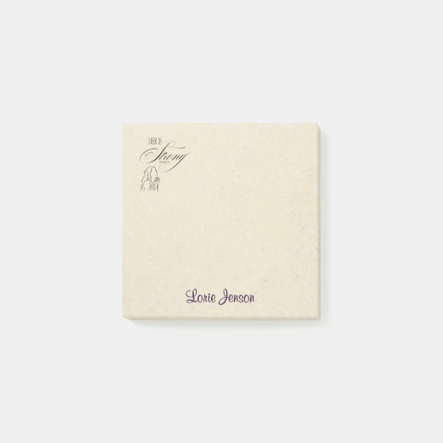 Personalised Note Taking Post It Notes (Front)