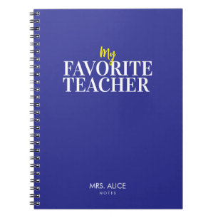 Personalised notebook for teacher Gifts