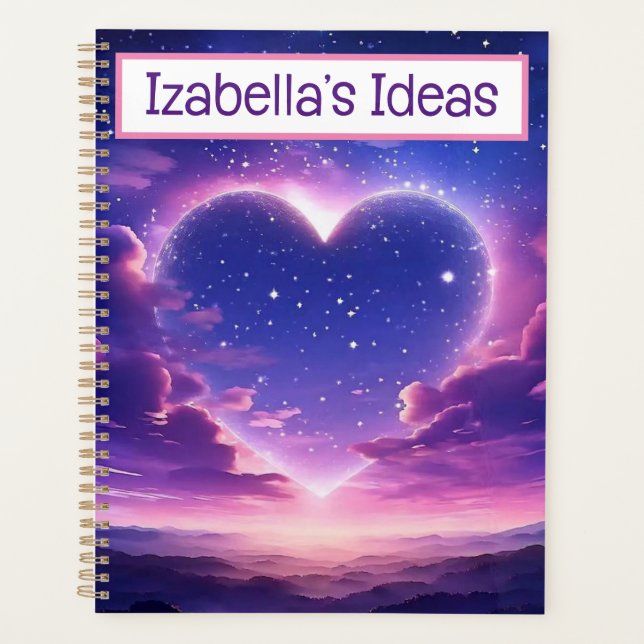 Personalised notebook journal planner (Front)