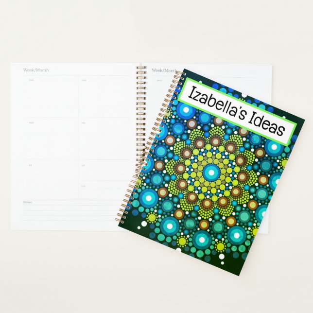 Personalised notebook journal planner (Display)
