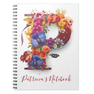 Personalised Notebook Letter P
