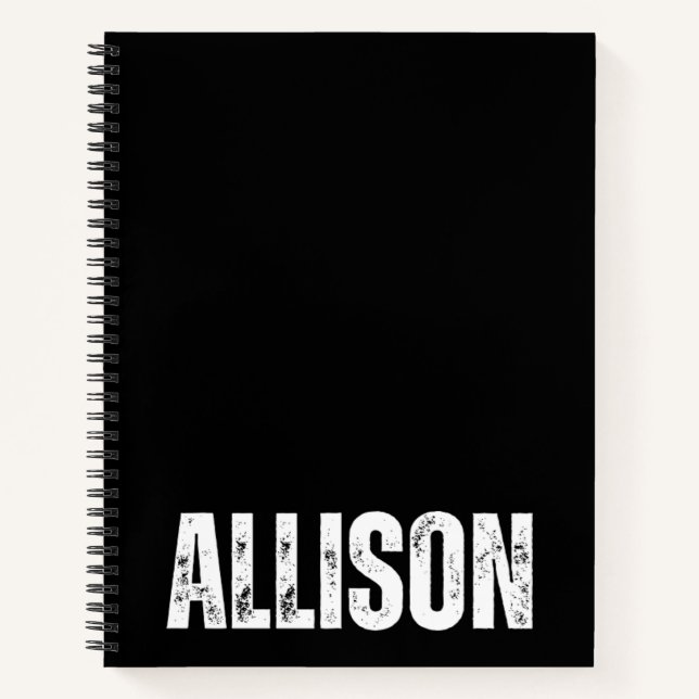 Personalised Notebook with Allison (Front)