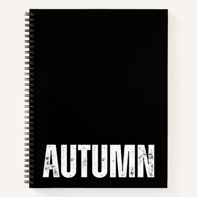 Personalised Notebook with Autumn (Front)