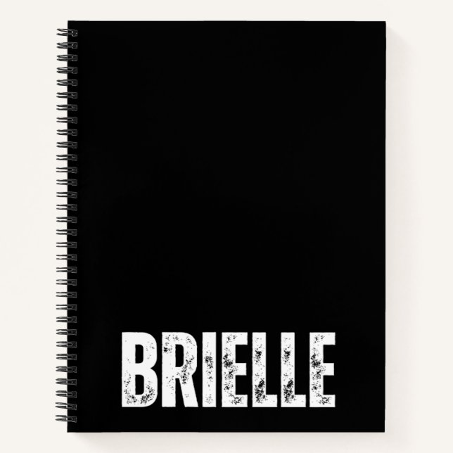 Personalised Notebook with Brielle (Front)