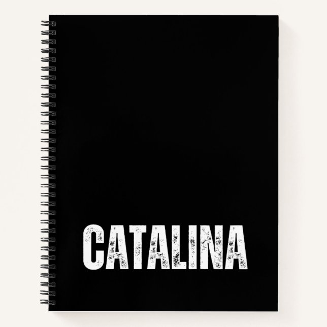 Personalised Notebook with Catalina (Front)