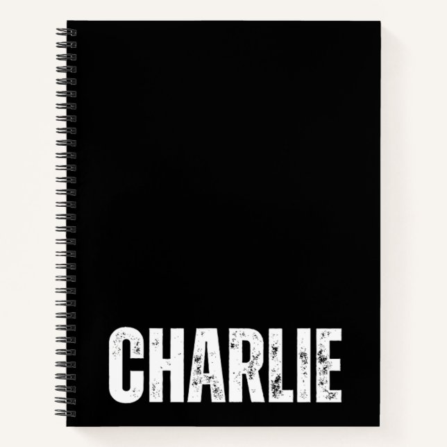 Personalised Notebook with Charlie (Front)