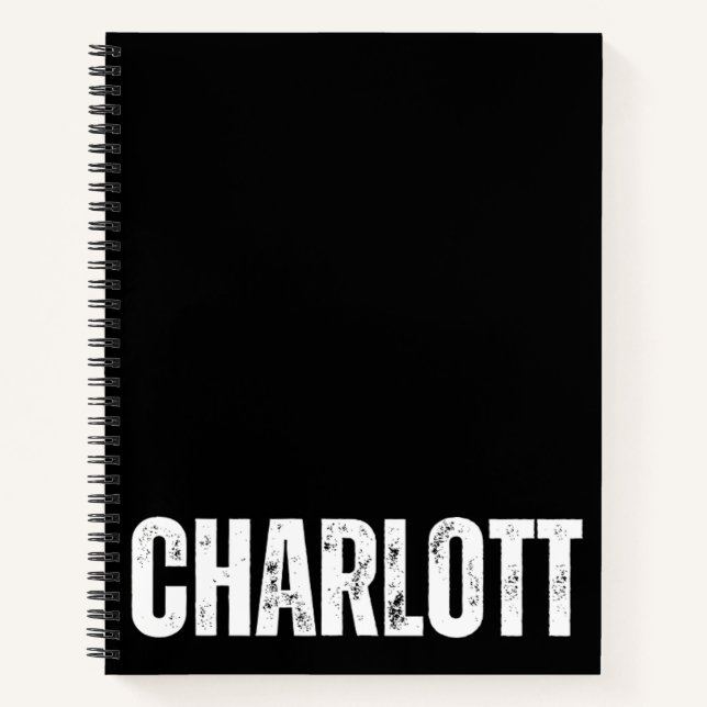 Personalised Notebook with Charlotte (Front)