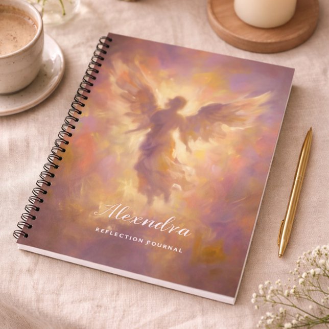 Personalised Notebook With Elegant Angel Cover (Creator Uploaded)