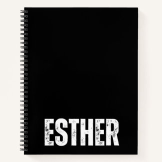 Personalised Notebook with Esther