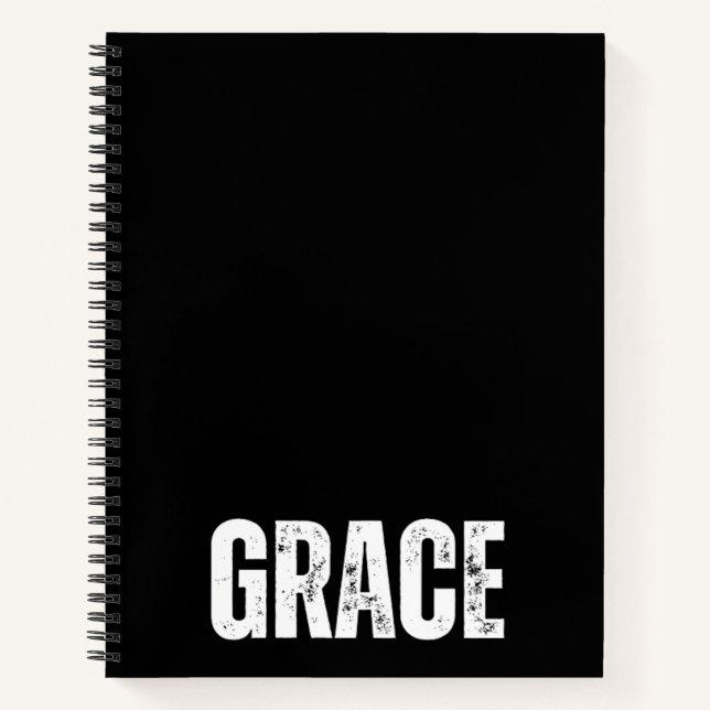 Personalised Notebook with Grace (Front)