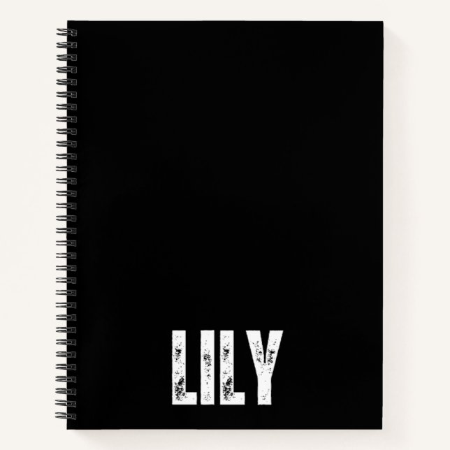 Personalised Notebook with Lily (Front)