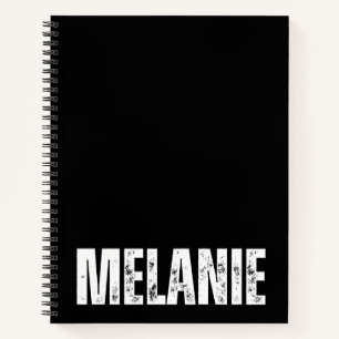Personalised Notebook with Melanie
