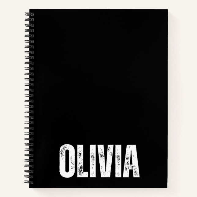 Personalised Notebook with Olivia (Front)