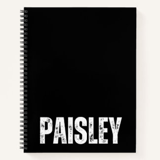 Personalised Notebook with Paisley