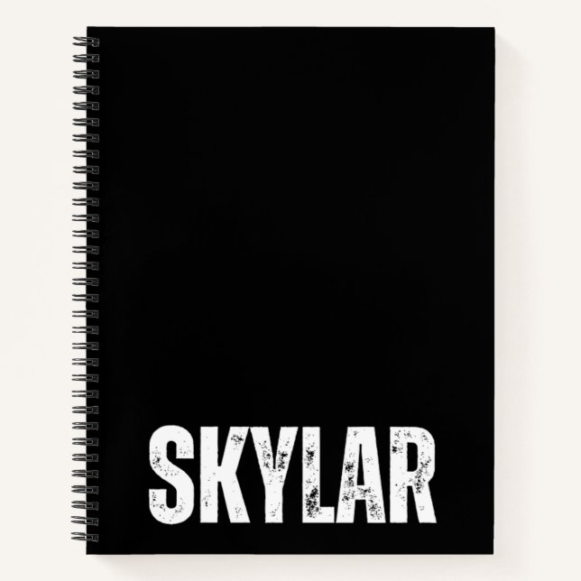 Personalised Notebook with Skylar (Front)