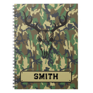 Personalised Notebook Woodlands Camouflage 