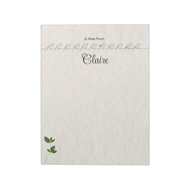 Personalised Notepad (Rotated)