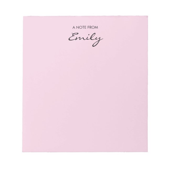 Personalised notepad (Front)