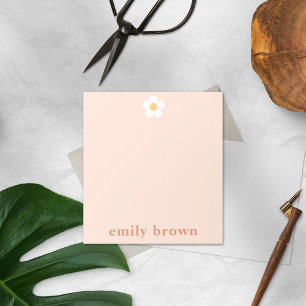 Personalised Notepad Retro Daisy Custom Notepad