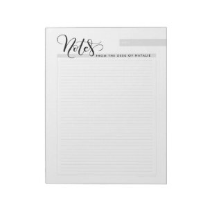 Personalised, Notes from the desk of - notepad