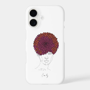 Personalised November Birth Flower Portrait