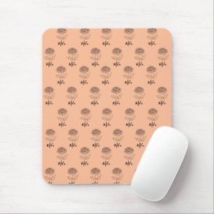 Personalised November Chrysanthemum Birth Flower Mouse Mat